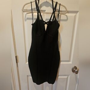 Marciano Black Backless Dress